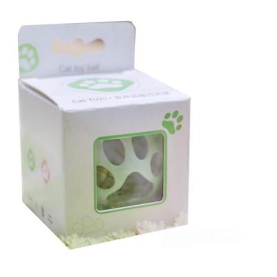 China Sustainable Pet Tools Plastic Electric Cute Flashing Bell Ball Chew Toy With Box for sale