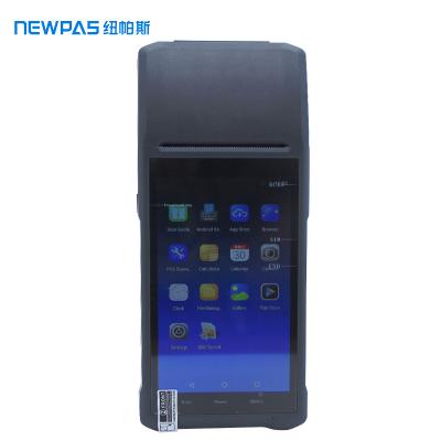 China New black and white arrived Android 8.1 1D/2D position machine 2G+16G terminal support GPS, wifi, SIM card 1D/2D position machine storage code to scan position handheld system for sale