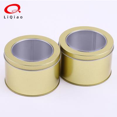 China Hot Sell Watch Tin Can U Disc Recyclable Gold Tin Cans For Cake Container for sale