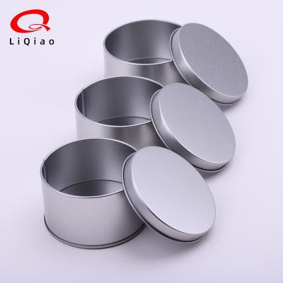 China Gift & Round Craft Tin Box With Lid Empty Tin Can Storage Container For Crafts Gifts And Money for sale