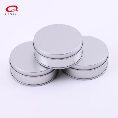 China Round Recyclable Tin Box Packaging Tin Box With Lid Storage Container For Balm Wax Cosmetics Nail for sale