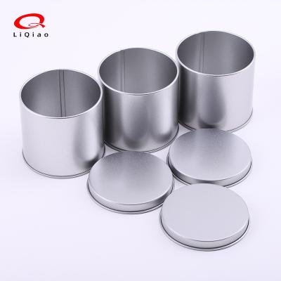 China Recyclable Food Grade Metal Round Cookie Packing Tin Box In Stock Empty Round Candy Packaging Mint for sale