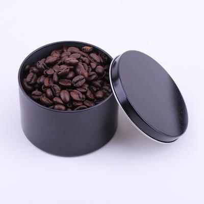 China Wholesale Recyclable Coffee Bean Metal Tin Box Round Sealed Tins Storage Containers In Stock for sale