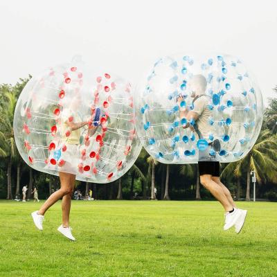 China Eco-friendly PVC TPU wearable inflatable body bumper ball for sale zorb inflatable body bubble ball bumper football for sale