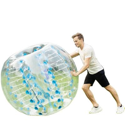 China Eco-friendly body zorb TPU bumper ball suit with colorful dots wodesid inflatable body bubble ball arena for sale