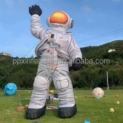 China Eco-friendly Custom Inflatable Alien Cartoon Advertising Inflatable Characters Astronaut Flying Space Air Man Model For Decoration for sale