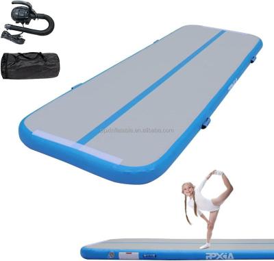 China Eco-Friendly Gymnastic Air Gymnastic Tumble Track Mat Inflatable Sports Yoga Fitness Mat Tumble Track Mat Training for Home Outdoor for sale