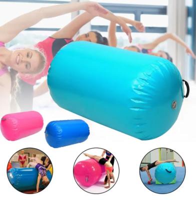 China Customization Eco-Friendly Wholesale Inflatable Gymnastics Track Air Roll Yoga Floor Air Roll Rolling Barrel for sale