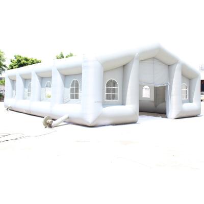 China Eco-friendly Big Giant Lightweight White Inflatable Blow Up House Outdoor Led Durable Inflatable Tent For Wedding Party Event for sale