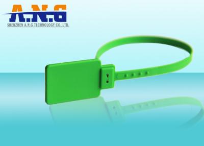 China 2G PVC Luggage Tracking Cable Tie Tag Green Radio Frequency ID Tags for sale