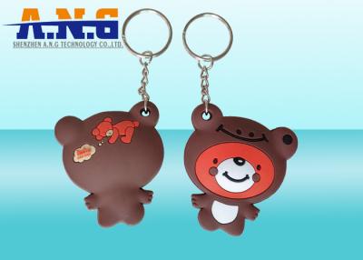 Cina Catena dell'orologio chiave impermeabile passiva, portachiavi a anello di RFID con il logo adorabile dell'orso in vendita