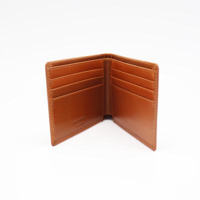 China High Quality Brown Comfortable Classic Men's Shorts 2 Times PU Wallet ID Card Holder Coin Purse For Men for sale