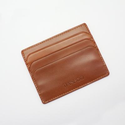 China High Quality Solid Color Card Holder Wallet ID Holder Built-in PU Card Holder OEM for sale