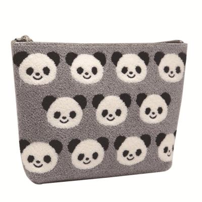 China Cute Panda Embroidered Coin Purse Mini Wallet Cheap Handbag Embroidered High Quality Handbag For Ladies OEM for sale