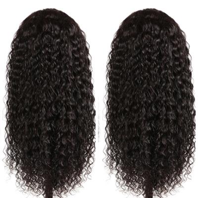 China 13X4 Water Wave Water Wave Hair Wigs Lace Front Wig Brazilian Deep Curly Transparent Lace Front Wig Glueless Closure Wig With Baby for sale