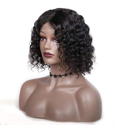 China Wholesale Cheap BOB Lace Front Wigs Real Human Hair Water Wave Lace Front Human Hair Wigs With 4*4 Headband For Black Women for sale