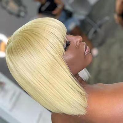 China 613 Human Straight Dangle Wigs 2021 Price 613 Human Hair Hot Selling Machine Made Wigs Full Straight Hair Cheap Blonde Wigs For Black Women for sale