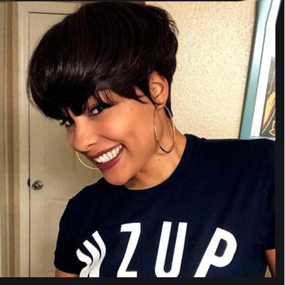 China Wholesale Body Wave Wigs Bob Pixie Cut Wig With Bang Hot Brazilian Beauty Body Wave Short Hair For Black Women for sale