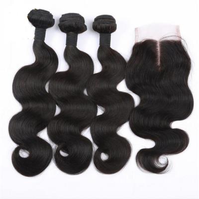 China Wholesale Cheap Hot Selling 100% Virgin Hair Unprocessed Cheap Body Wave China Factory Supply 3 Bundles With Lace Headband for sale