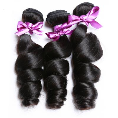 China Factory Wholesale Deep Loose 9A Grade Cuticle Aligned Peruvian Deep Wave Virgin Hair Loose Bundles With Closure For Women for sale