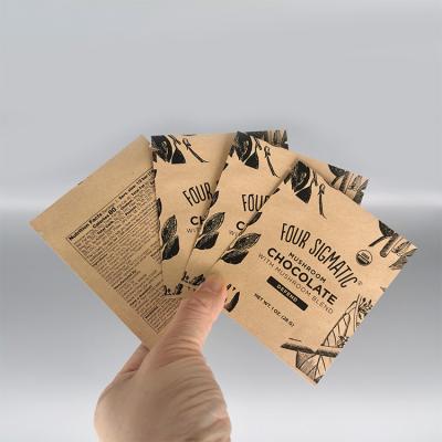 China Moisture Proof Eco Friendly Kraft Paper Sachet Tea Bag Packet Aluminum Foil Sample Bag Coffee Paper Sachet Small Heat Seal Bag for sale