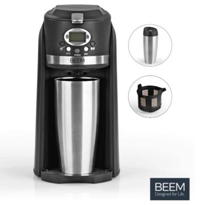 China BEEM GRIND Sustainable & BREW 2 GO Single Filter Coffee Machine with Grinder, 0.4 Liter Thermal Mug, 24 Hours Timer, 800 W for sale