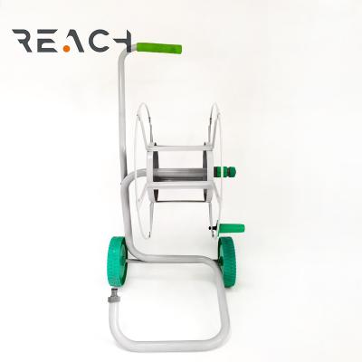 China Adjustable Garden Hose Cart Portable Metal Hose Reel Hose Cart for sale