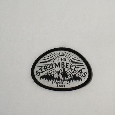 China Viable Factory Price Custom Design Brand Badge Iron On Embroidered Patches For Apparel And Garments for sale