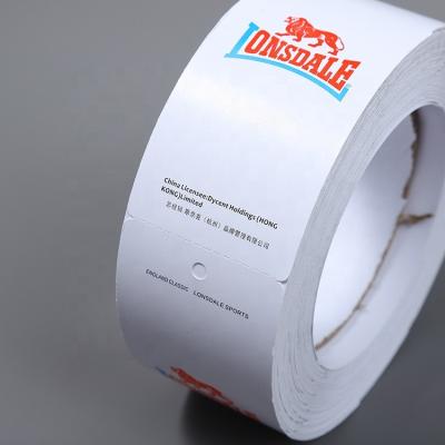 China Sustainable Wholesale Custom Design Logo Paper Labels For Clothing Price Tags for sale