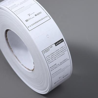 China Sustainable Wholesale Cheap Garment Swing Tags For Clothing Brands Labels for sale