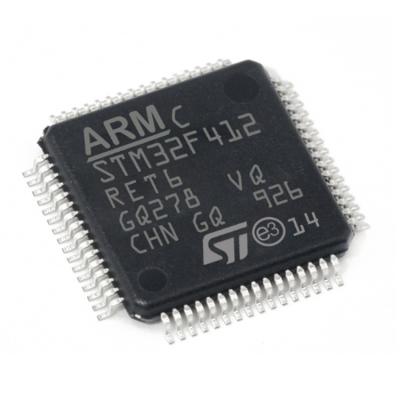 China Wholesale Original 512KB New 32-Bit Electronic Components 3.3V 64-Pin LQFP ARM MCU STM32F412RET6 32-Bit Microcontrollers for sale