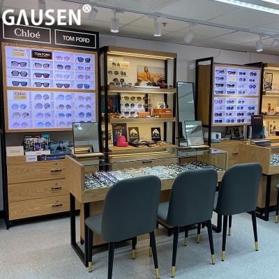 China High quality wooden optical shop store display stand for optical shop for sale