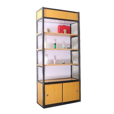 China Retail Store Mall//High Quality Supermarket/Office Dust Metal Shelving Unit 4 Shelf Non Stretch Shelving Unit with Metal Dural with Light for sale