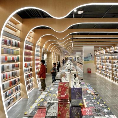 China Optical Bookstore Design Bookstore Whole Equipment Design Commercial Bookstore Display Shelves for sale