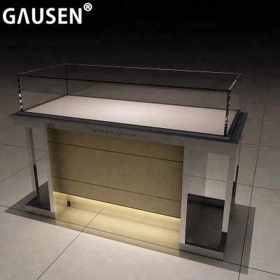 China Shop Customized Wooden Glass Counter Display / Jewelery Store Display Jewelry Optical Cabinets for sale