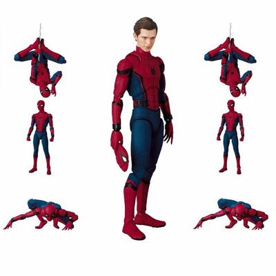 China Toy With Box High Quality 15cm Spider Man Tom Holland Toys Collectible Toy Pvc Action Figure Cartoon Spiderman for sale