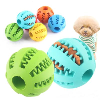 China Viable Toy Molar Ball Toy Watermelon Rubber Ball Dog Cats Dogs Pet Rubber Chew Toy for sale