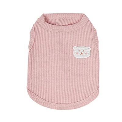 China Sustainable New Style Teddy Bear Pet Vest High Quality Polyester Shirt Dog Pet Clothes for Dog Cats for sale