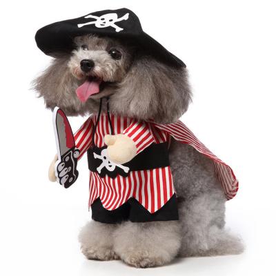 China Sustainable Factory Outlet Funny Halloween Dog Cosplay Costume Creative Dog Pet Dress Cloth for Party for sale