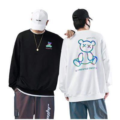 China Lankepace Bluza Anti-pilling Hoody Hoodie Sweatshirt Wholesale Street Bear Design Resistant Reflective Mens Hip Hop Hoodies for sale