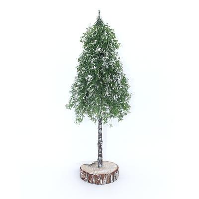 China New China Christamas Decoration Non-pollution Manufacturer Direct-selling Wooden Powder Snow Christmas Tree For Wedding And Engagement Events for sale