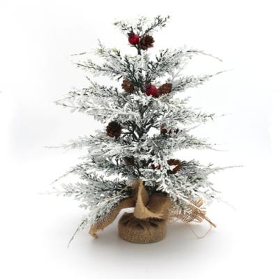 China Fashionable Christamas Decoration Full Pine Cone PE Pomegranate Fruit Snowflake Pine Needle Artificial Christmas Tree For Holiday Display for sale