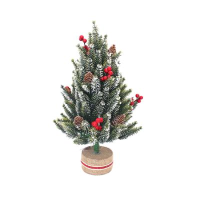 China Top Selling Design Pine Needle Christmas Decoration Newest Handcrafted 12ft PE Pine Cone Berry Small Xmas Tree Christmas Decorations For Home Office for sale