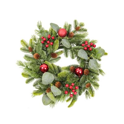 China Professional Costway Craft Christmas Decoration Christamas Supplier PE Practical Pine Cone Shiny Christmas Ball Garlands for Wedding Wall Decor for sale