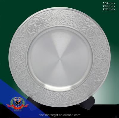 China Original Europe Sliver Tinplate Metal Plate Dishes and Dishes for sale