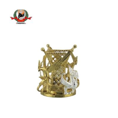 China Japan Popular Custom Metal Opens Metal Pen Holder Home Decor Ornament for sale