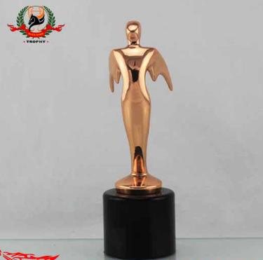 China Health care institute bronze trophy figurine metal trophy cup memorabilia statue high quantity custom trophy award for sale