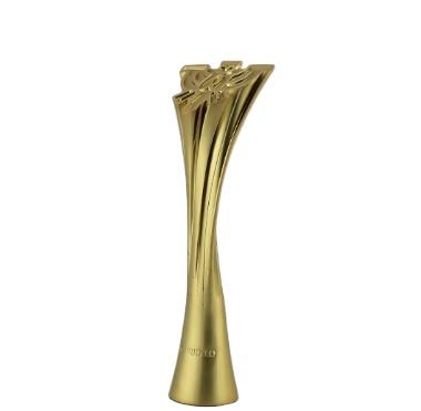 China High Quality Custom Metal Art Awards Trophy Cup China Logo Shape Award Gold Plating for sale