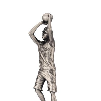 China Hot Selling Custom Europe NBA Star Trophy Basketball Player Figures Awards Basketball Winner Champions Trophy for sale