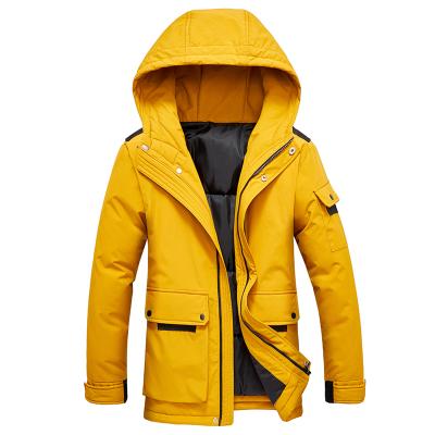 China New Jackets 2021 Winter Fashion Solid Color Stand Collar Cotton-padded Jackets Outdoor Wear Clothing Winter Jacket Men for sale